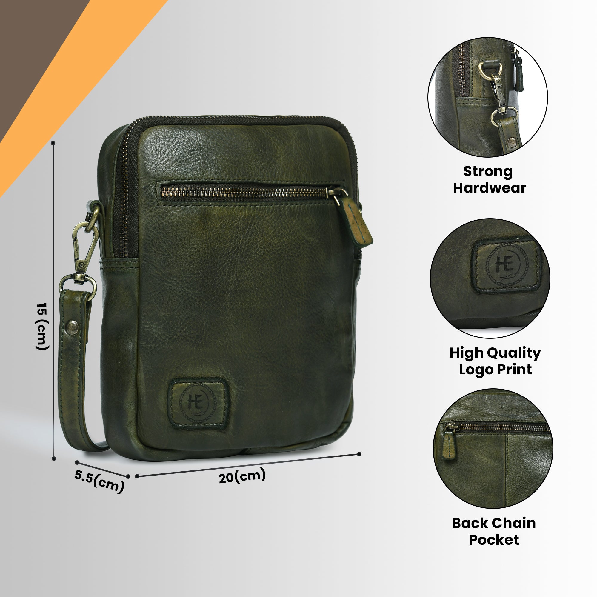 OxBlood Trail Leather Sling Bag